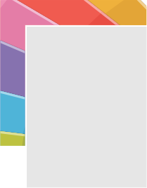 Coloured Frame on Flat White